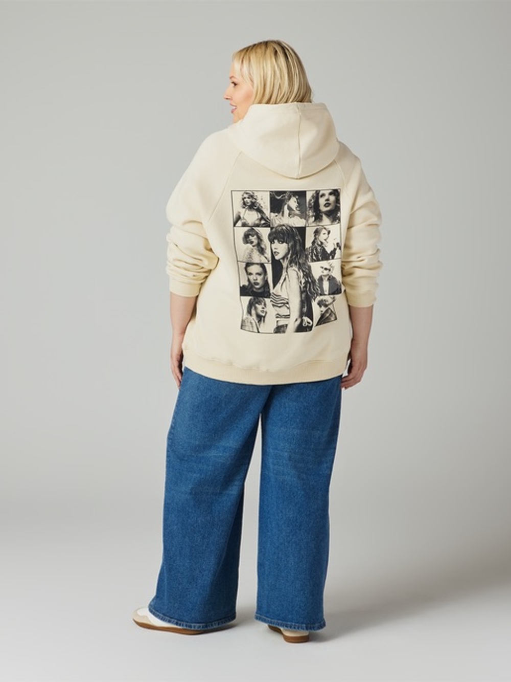 Taylor Swift The Eras Tour Beige Hoodie Medium